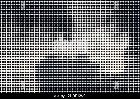 dotted halftone background. Grunge dots texture Stock Photo