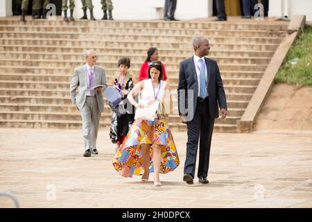 President Uhuru Muigai Kenyatta Inauguration Swearing-In Ceremony At The Moi International Sports Centre Nairobi City County, Kenya Stock Photo