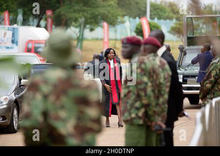 President Uhuru Muigai Kenyatta Inauguration Swearing-In Ceremony At The Moi International Sports Centre Nairobi City County, Kenya Stock Photo