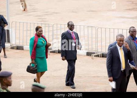 President Uhuru Muigai Kenyatta Inauguration Swearing-In Ceremony At The Moi International Sports Centre Nairobi City County, Kenya Stock Photo