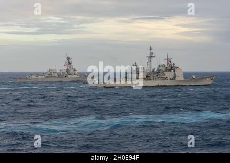 Guided missile cruiser USS Sterett (CG 31) USS Sterett CG-31 U.S. Navy ...