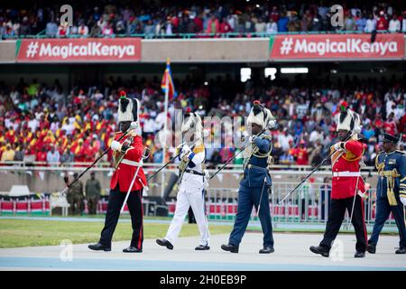 President Uhuru Muigai Kenyatta Inauguration Swearing-In Ceremony At The Moi International Sports Centre Nairobi City County, Kenya Stock Photo