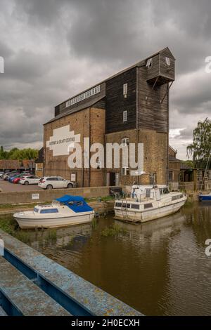 Battlesbridge antiques centre on the banks of the River Crouch Essex. Stock Photo