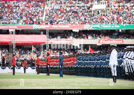 President Uhuru Muigai Kenyatta Inauguration Swearing-In Ceremony At The Moi International Sports Centre Nairobi City County, Kenya Stock Photo