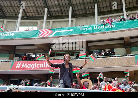 President Uhuru Muigai Kenyatta Inauguration Swearing-In Ceremony At The Moi International Sports Centre Nairobi City County, Kenya Stock Photo