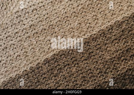 Beige autumn knitting wool texture background Stock Photo
