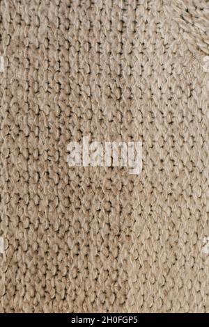 Beige autumn knitting wool texture background Stock Photo