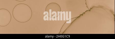 Beige Coffee Splash. Liquid Brown Banner. Stock Photo