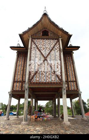 The Pagaruyung Palace located in Tanjung Emas in West Sumatra, Indonesia. Today the palace functions as a museum. Stock Photo