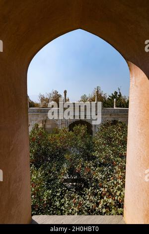 Baburs shrine, Gardens of Babur, Kabul, Afghanistan Stock Photo