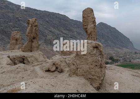 Ruins of old Kandahar, Zorr Shar, founded by Alexander the great, Kandahar, Afghanistan Stock Photo