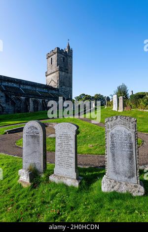 Old town cemetery with Holy rude church in the background, Stirling, Scotland, UK Stock Photo