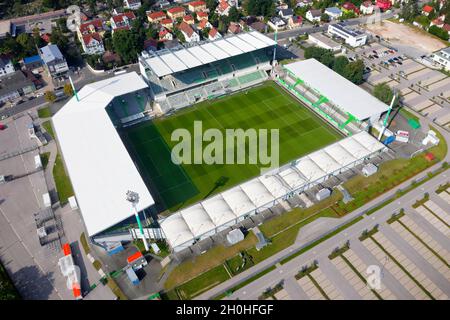 Sportpark Ronhof, officially Sportpark Ronhof Thomas Sommer, football stadium, stadium, Fuerth, Middle Franconia, Franconia, Bavaria, Germany Stock Photo