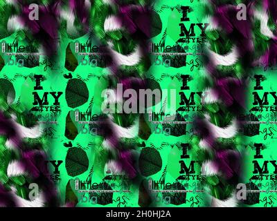 Print,Textile Fabric Print Pattern, Cushion Designs, Dress Pattern Design, Leopard, Camouflage, Zebra, Baroque and Combination Patterns. Stock Photo