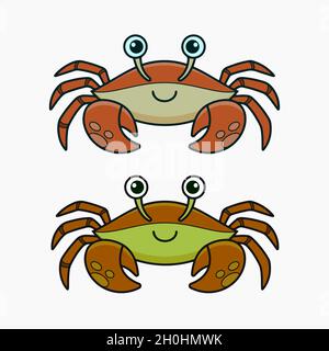 Crab Vector Illustration Cartoon Clipart Stock Vector