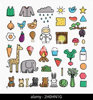 Doodle Drawing Vector Illustration Cartoon Stock Vector