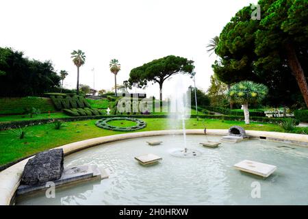 Villa Bellini park on Via Etna in Catania, Italy. Stock Photo