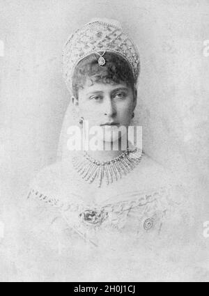 Grand Duchess Yelizaveta Fedorovna, Princess of Hesse-Darmstadt and wife of the Russian Grand Duke Sergei Alexandrovich Romanov. (undated photo) [automated translation] Stock Photo