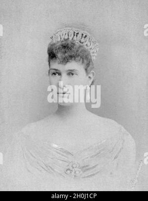 Marie zu Mecklenburg, by her marriage in 1874 to the Russian Grand Duke Vladimir Alexandrovich Romanov Grand Duchess Maria Pavlovna of Russia. (undated photo) [automated translation] Stock Photo