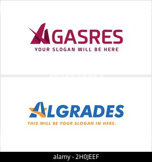 Modern wordmark logo design  Stock Vector