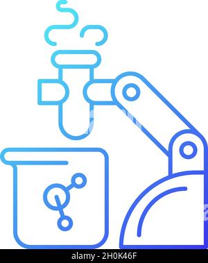 Robotic lab assistance linear icon Stock Vector Image & Art - Alamy