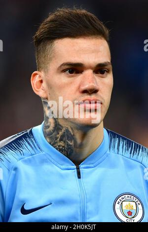 Manchester City goalkeeper Claudio Bravo Stock Photo