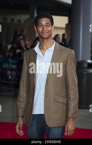 Alfie Enoch (Dean Thomas) arrives at the Grand Opening of the Warner Brothers - The Making of Harry Potter Studio Tour, Leavesden Studios, Leavesden, London Stock Photo