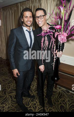 Ollie Locke and Gok Wan at the Dine With Pride Gala, London Stock Photo