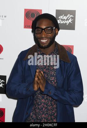 Tinie Tempah attending a listening party for Daft Punk's new album 'Random Access Memories' at The View in The Shard in Central London. Stock Photo