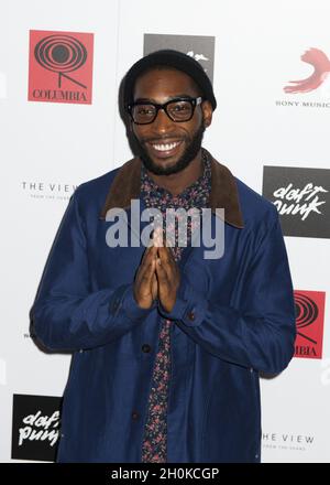 Tinie Tempah attending a listening party for Daft Punk's new album 'Random Access Memories' at The View in The Shard in Central London. Stock Photo