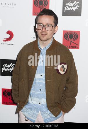 Alexis Taylor attending a listening party for Daft Punk's new album 'Random Access Memories' at The View in The Shard in Central London. Stock Photo