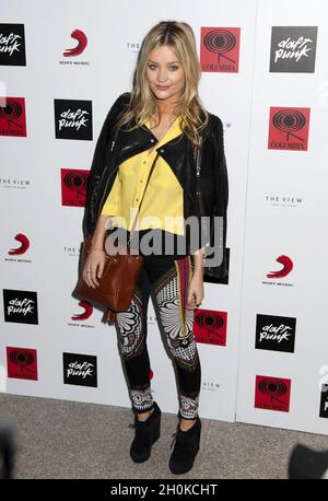 Laura Whitmore attending a listening party for Daft Punk's new album 'Random Access Memories' at The View in The Shard in Central London. Stock Photo