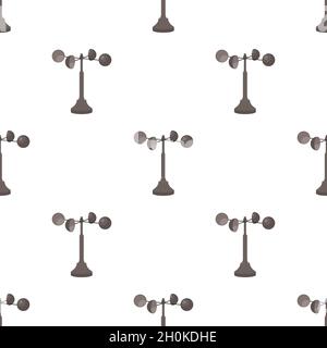 Anemometer pattern seamless background texture repeat wallpaper geometric vector Stock Vector