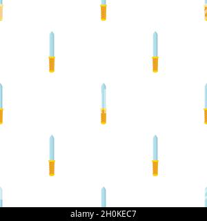 Bayonet knife pattern seamless background texture repeat wallpaper geometric vector Stock Vector
