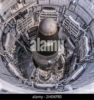 Titan II Nuclear Missile Silo - Tucson - Arizona Stock Photo