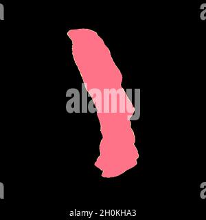 Pink brush stroke isolated on white vector Stock Vector