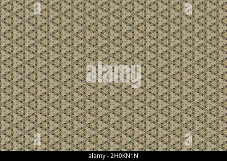 Retro geometric pattern. Cute vintage abstract fashion background design for decoration, wallpaper, wrapping paper. Triangles repeating motif in green Stock Photo