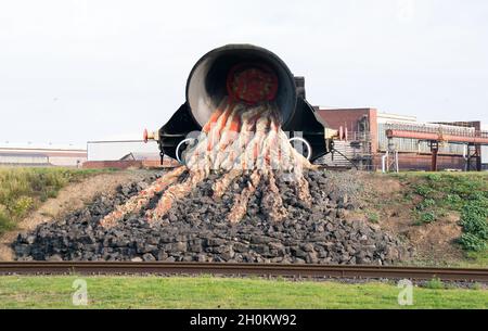 A general view of British Steel Ltd steelworks in Scunthorpe, North Lincolnshire. A taxpayer-backed support package for energy-intensive businesses hit by the surge in gas prices may be no more than a 'flimsy sticking plaster', industry leaders have warned. It is thought the total package could run to hundreds of millions of pounds, with industries such as ceramics and paper as well as steel manufacturing among those likely to seek support. Picture date: Wednesday October 13, 2021. Stock Photo