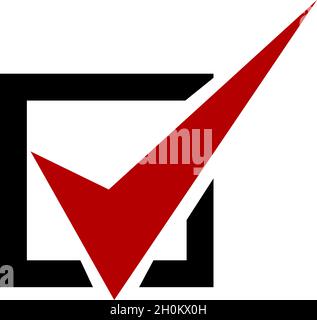 Check mark with box vector icons Stock Vector Image & Art - Alamy