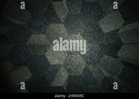 Hexagonal abstract texture background. Hexagonal refraction effect background. Stock Photo