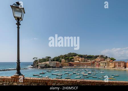 Aerial view of the Bay of Silence in Sestri Levante Stock Photo - Alamy