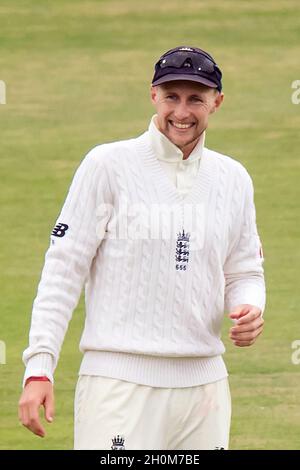England captain Joe Root smiles during the presentation ceremony after ...