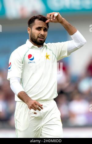 Pakistan’s Faheem Ashraf reacts Stock Photo