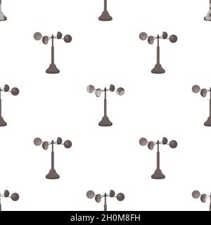 Anemometer pattern seamless background texture repeat wallpaper geometric vector Stock Vector