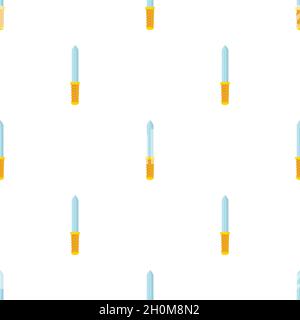 Bayonet knife pattern seamless background texture repeat wallpaper geometric vector Stock Vector
