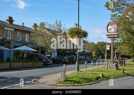 Royal Parade at Chislehurst, Kent, in the Borough of Bromley, South East England Stock Photo