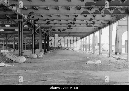 Antwerp, Belgium. Huge overhaul and refurbisment during a gentrification project on Schelde Oever down town. Stock Photo