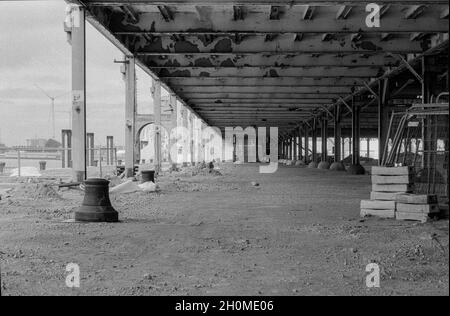 Antwerp, Belgium. Huge overhaul and refurbisment during a gentrification project on Schelde Oever down town. Stock Photo