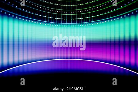Virtual Studio Style Technology of Abstract Background Stock Photo