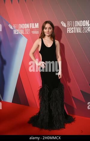 Kaitlyn Dever arrives at the Dopesick - BFI London Film Festival 2021, 13 October 2021, The Mayfair Hotel, London, UK. Stock Photo